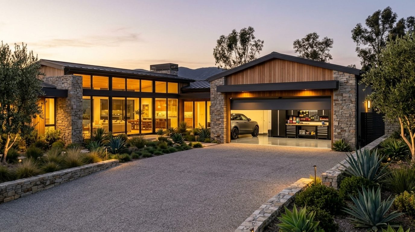 Ellis Garage Door Services Garage Door Gliding Open Revealing Warm Illuminated Interior